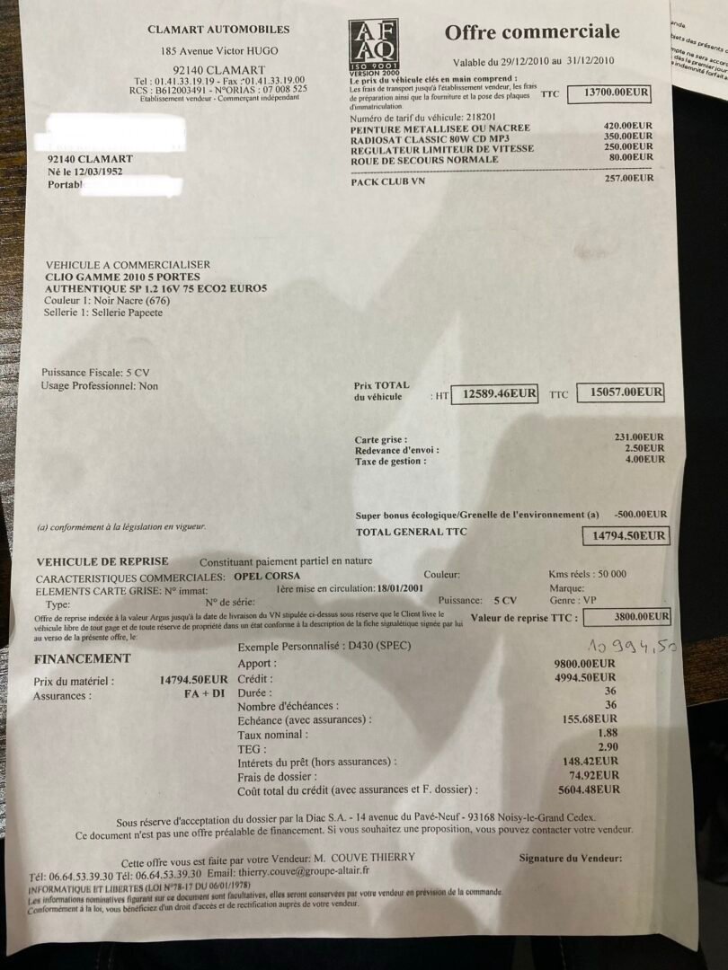 RENAULT Clio Authentique Phase 2 1.2 i 16V eco2 75 cv