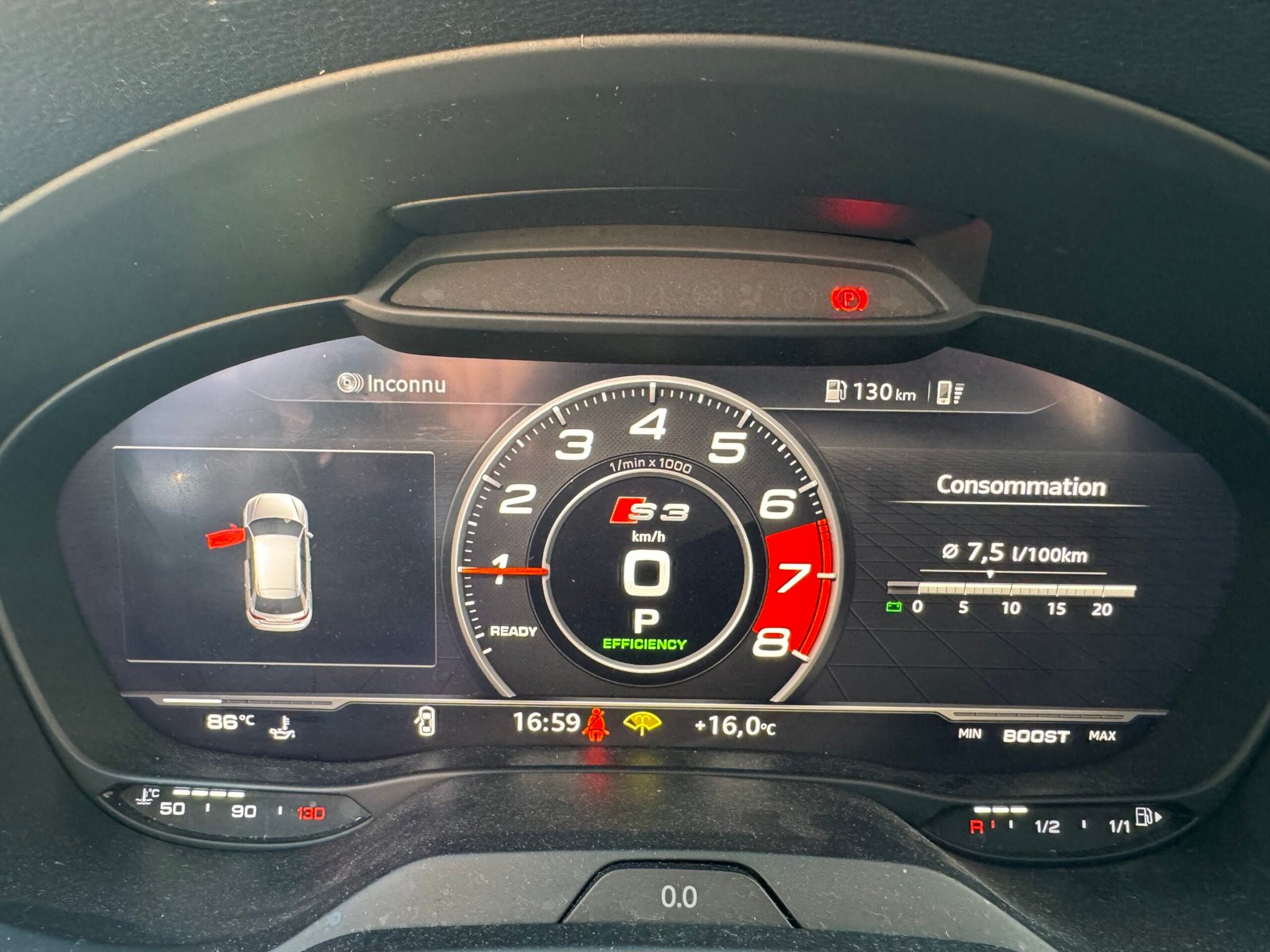 AUDI A3 Phase 2 Sportback 1.5 TFSI 16V S-Tronic7 S&S 150 cv Boîte auto / S-LINE / Toit-ouvrant / Virtual Cockpit