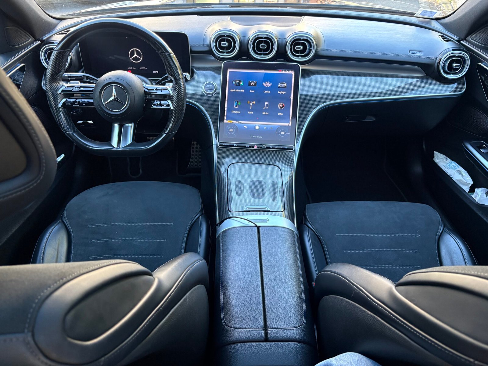 Mercedes Benz classe C AMG LINE 220 D  2.0 D EQ Boost  9G Tronic 200 cv boîte auto