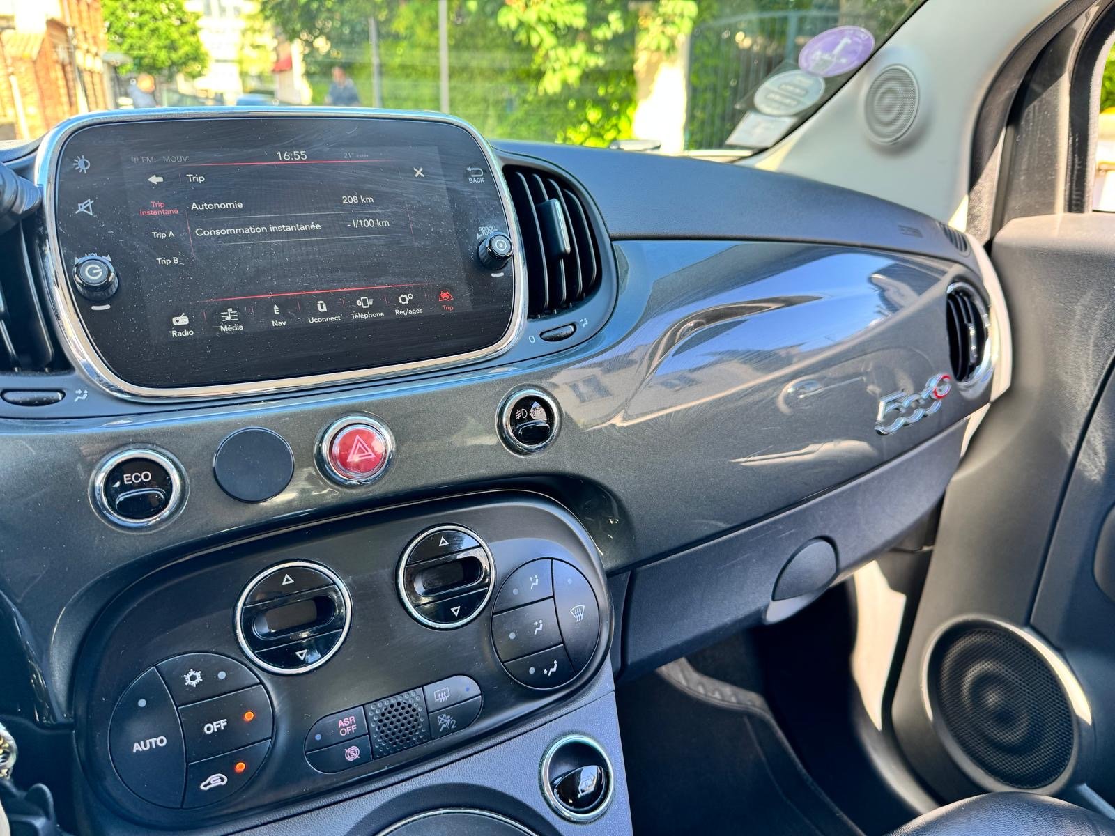 Fiat 500 c cabriolet finition lounge twinair dualogic boîte auto 85ch