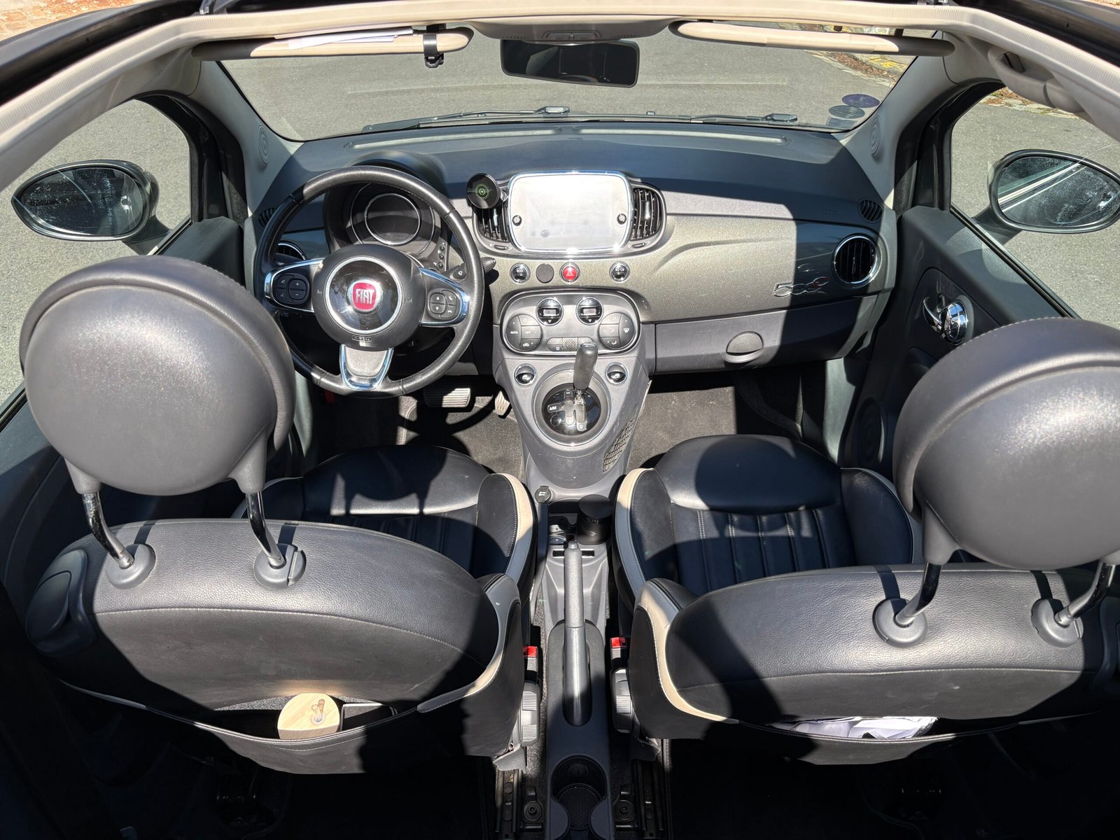 Fiat 500 c cabriolet finition lounge twinair dualogic boîte auto 85ch