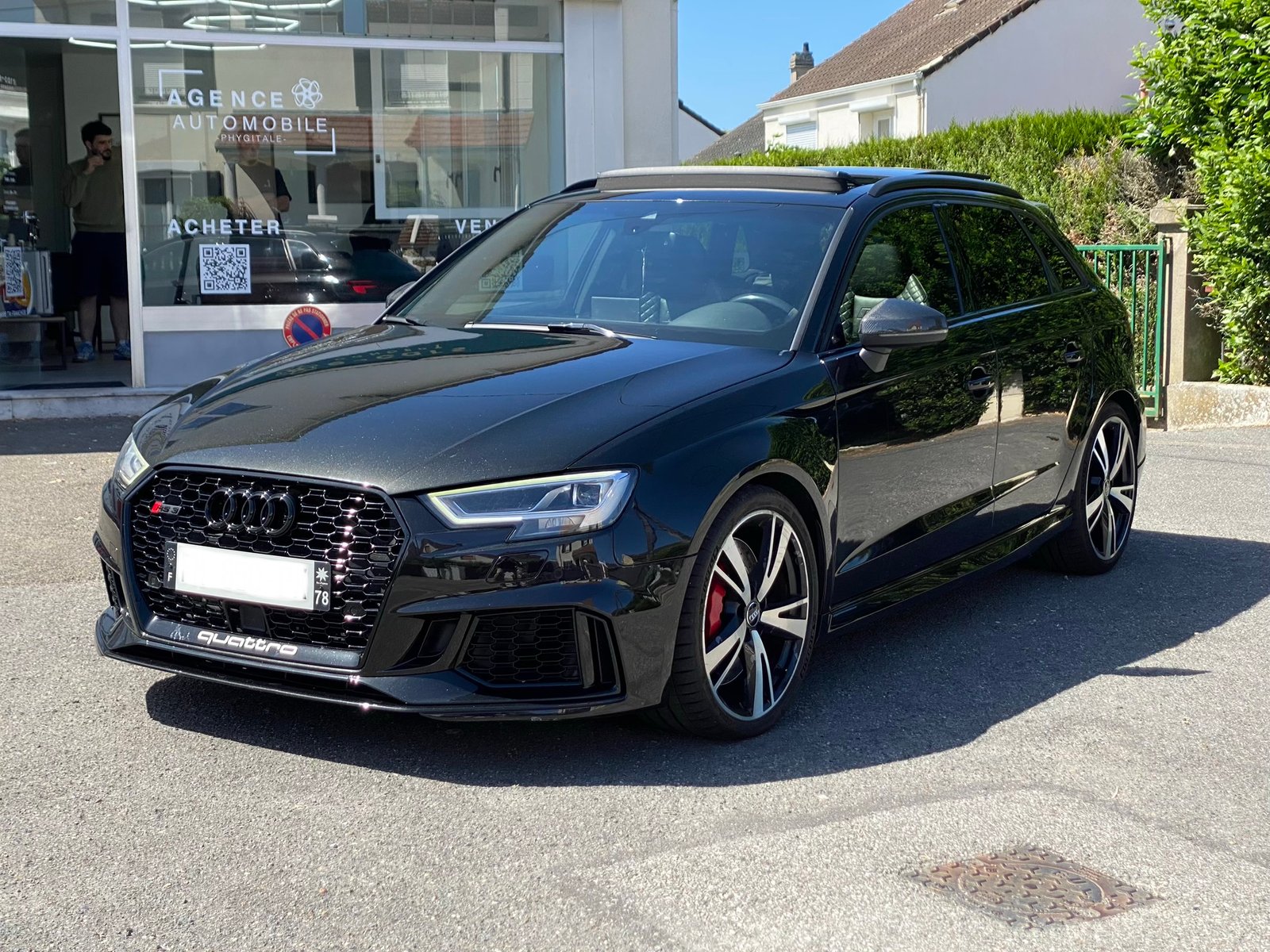 AUDI RS3 Stage 2 8V Black Panthere Phase 2 Sportback 2.5 TFSi Quattro S-Tronic 500 cv Boîte auto
