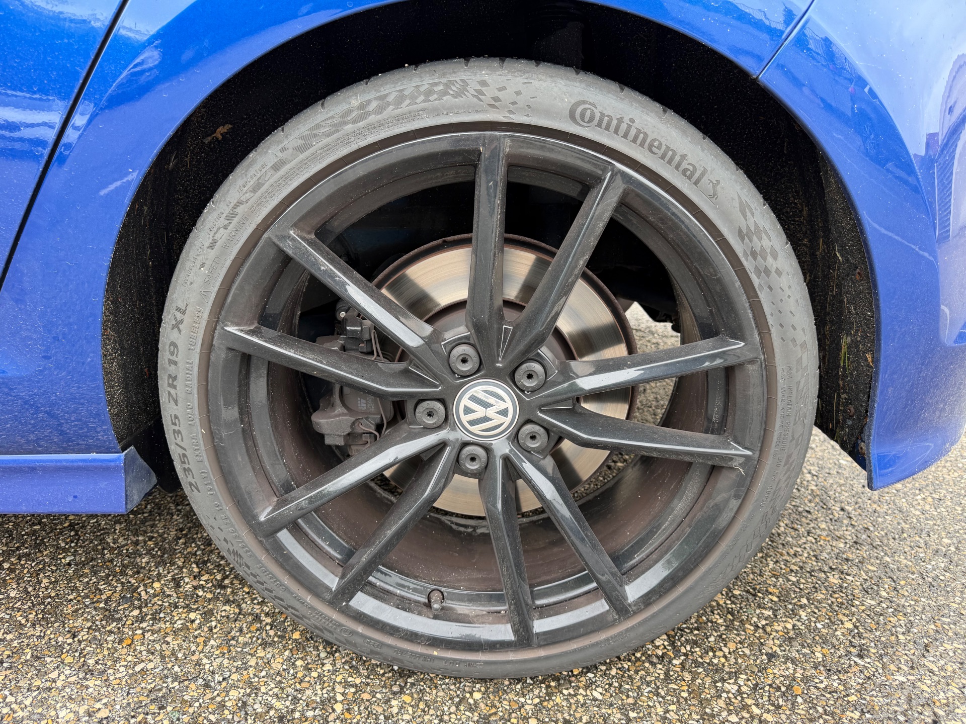 Golf 7 R bleu