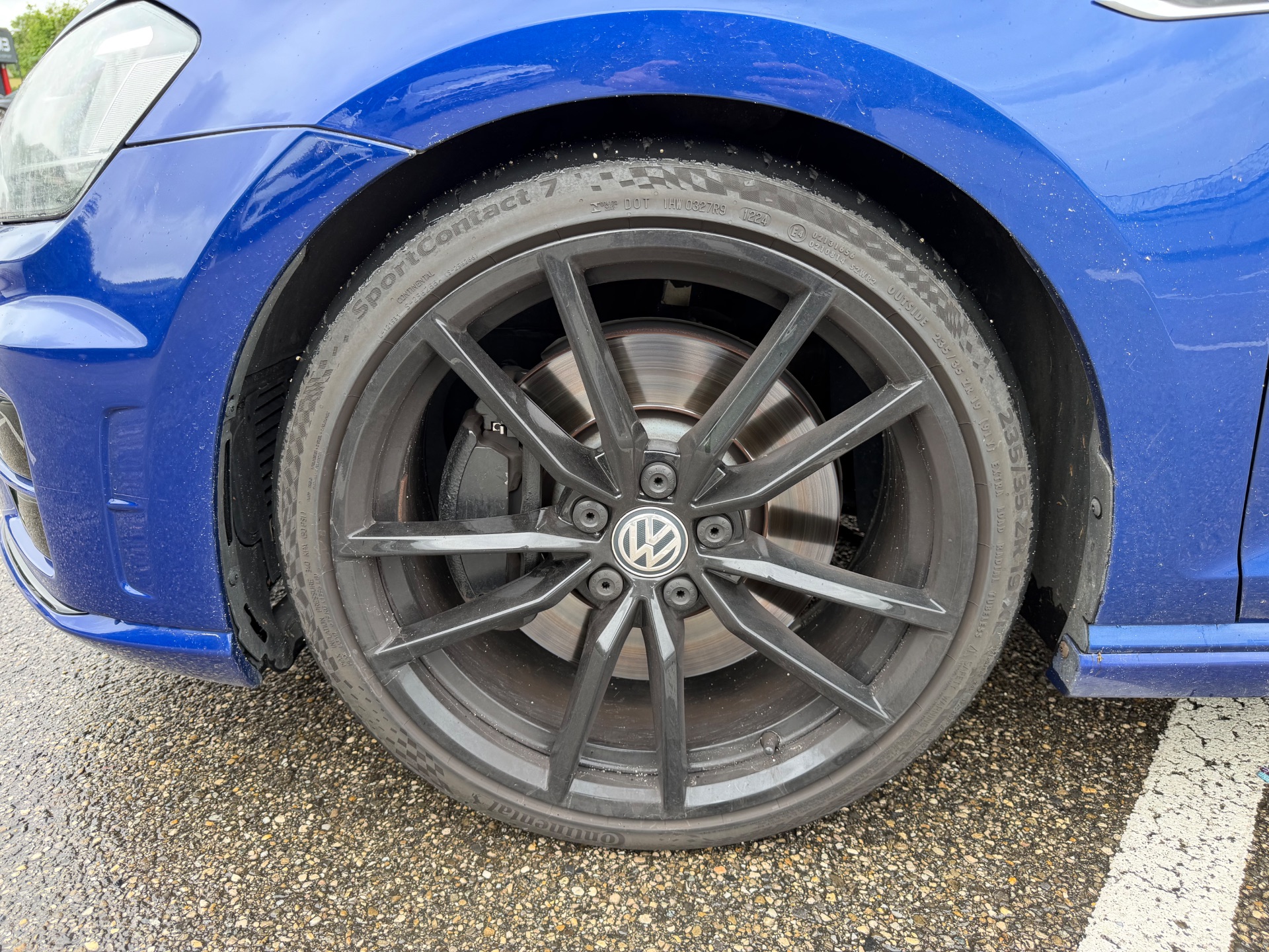 Golf 7 R bleu
