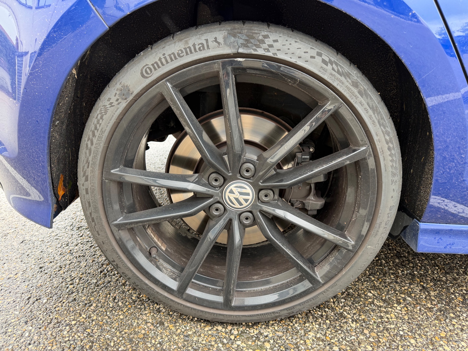 Golf 7 R bleu