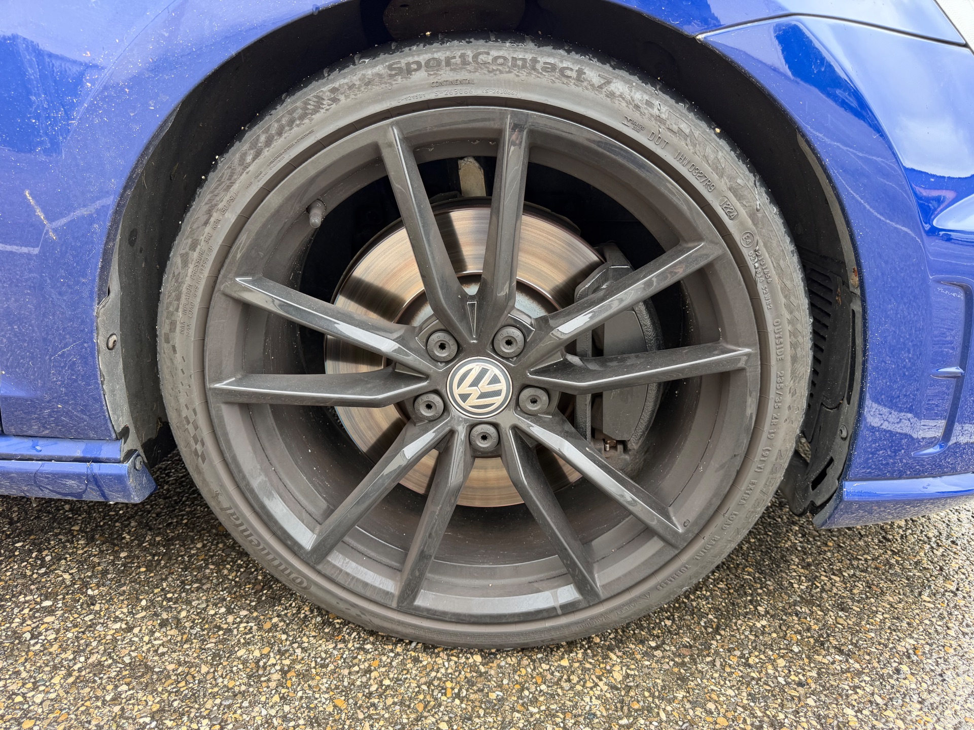 Golf 7 R bleu