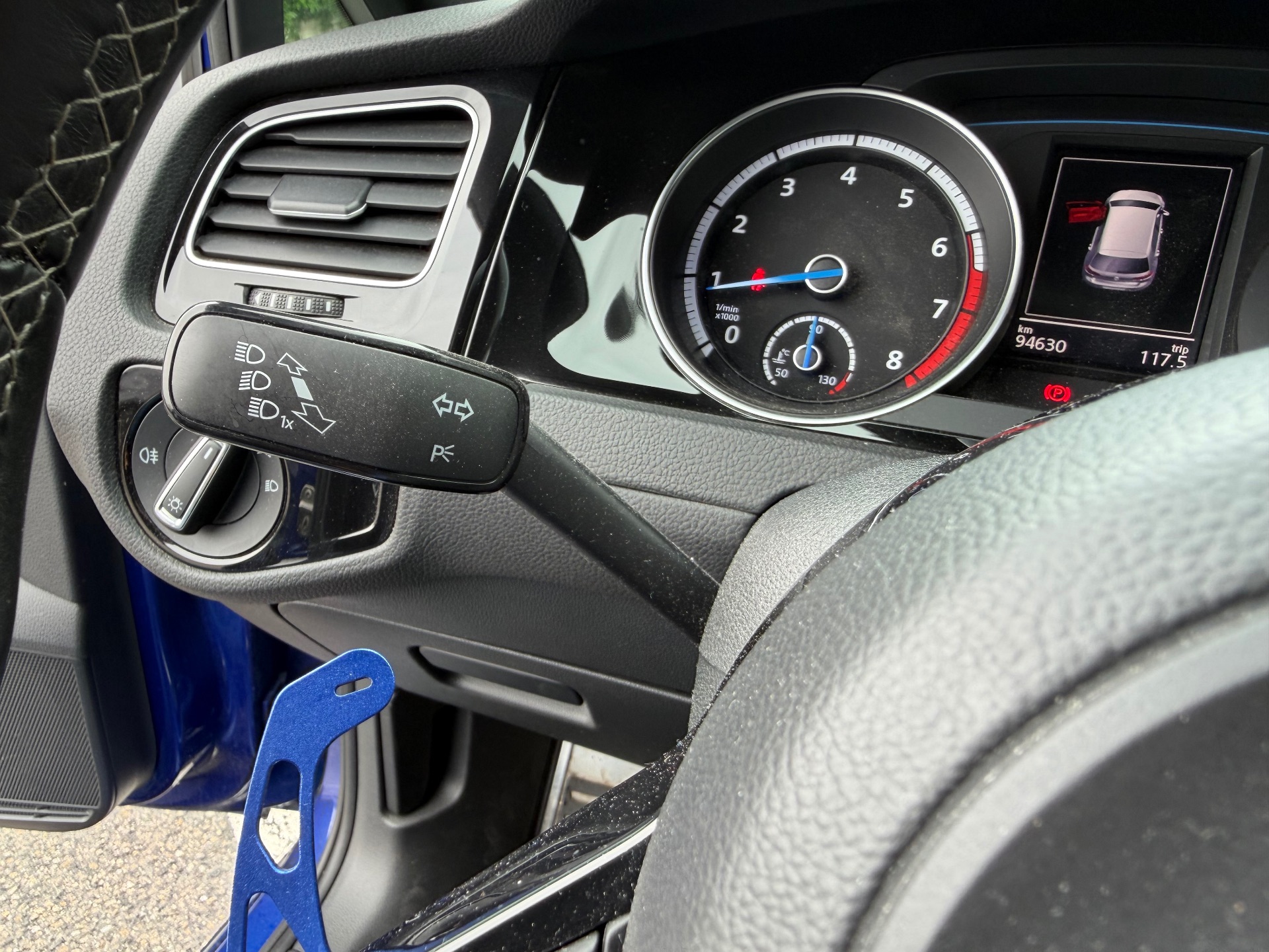 Golf 7 R bleu