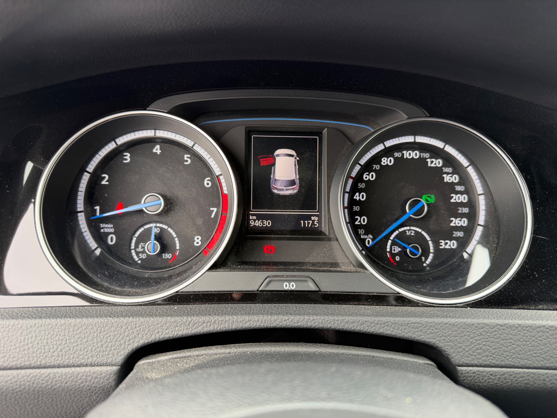 Golf 7 R bleu